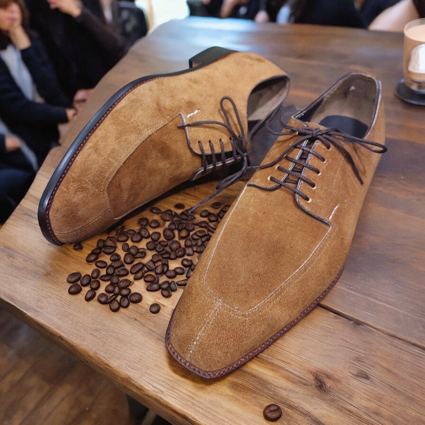 NEW MEN HANDMADE FORMAL WINGTIP SHOES