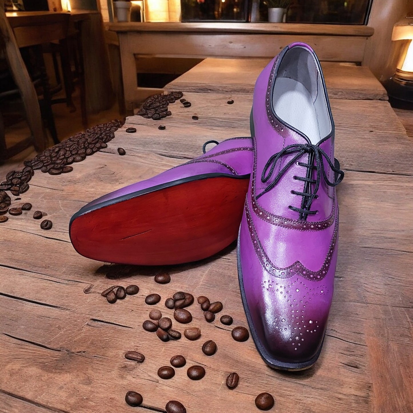 HANDMADE FORMAL WINGTIP SHOES